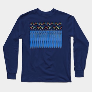 Blue threads design Long Sleeve T-Shirt